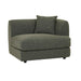 Madrid Curve Right Arm Sofa - Green Boucle