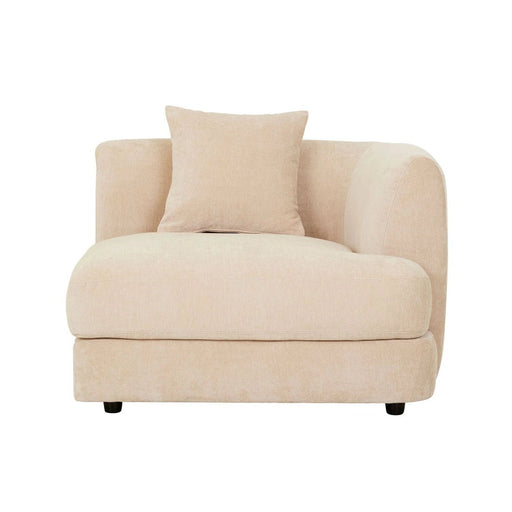 Madrid Curve Right Arm Sofa - Soft Wheat
