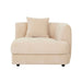 Madrid Curve Right Arm Sofa - Soft Wheat