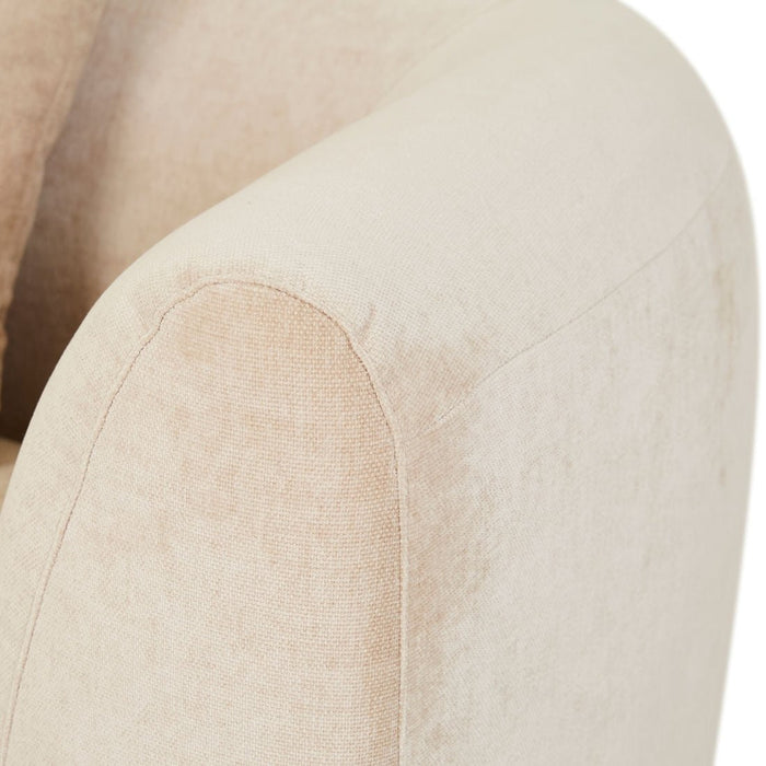 Madrid Curve Right Arm Sofa - Soft Wheat