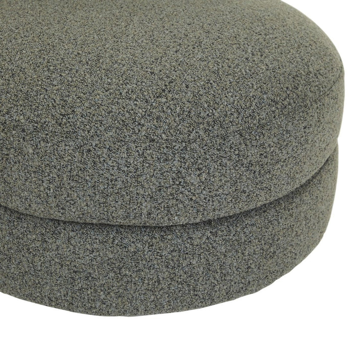 Madrid Curve Right Chaise Sofa - Green Boucle