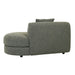 Madrid Curve Right Chaise Sofa - Green Boucle