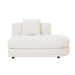 Madrid Curve Right Chaise Sofa - Grey Speckle Boucle