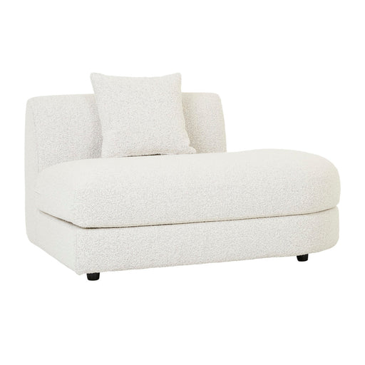 Madrid Curve Right Chaise Sofa - Grey Speckle Boucle