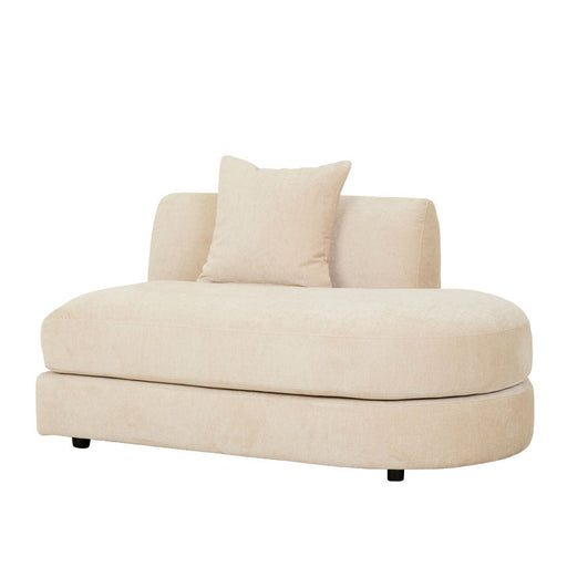 Madrid Curve Right Chaise Sofa - Soft Wheat