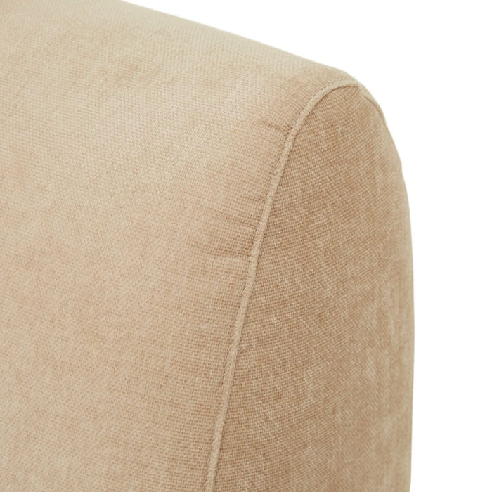 Madrid Curve Right Chaise Sofa - Soft Wheat