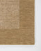 Mayfair Floor Rug in Wheat, close-up of a corner showing the edge and linen and wool pile