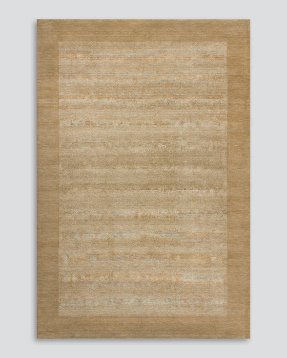 Mayfair Floor Rug in Wheat, the whole rug shown flat on a plain background