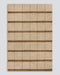 Mesa Floor Rug in Camel, the whole rug shown flat on a plain background