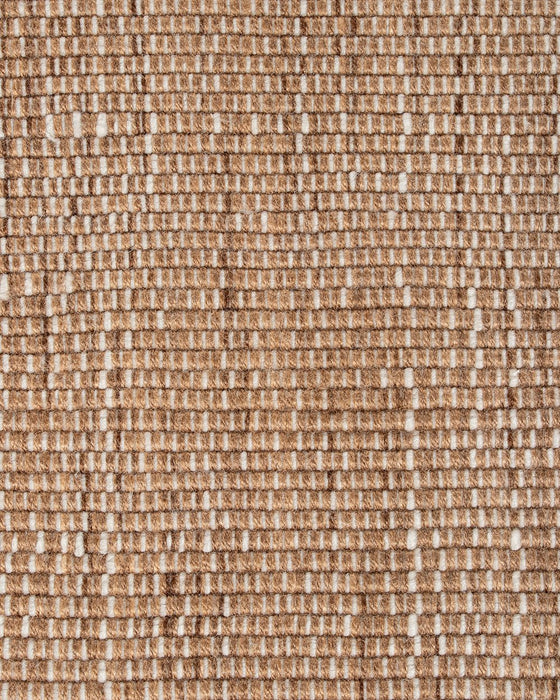 Lonsdale Floor Rug in Cumin, close-up of the recycled PET pile and texture