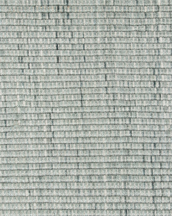 Lonsdale Floor Rug in Eucalyptus, close-up of the recycled PET pile and texture