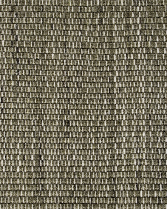 Lonsdale Floor Rug in Olive, close-up of the recycled PET pile and texture