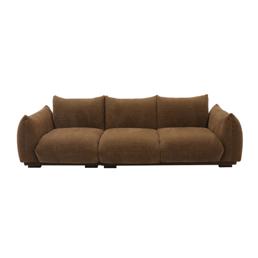 Mountain Drift Sofa - Copeland Hazel, front view on a white background