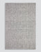 Nebraska Floor Rug in Ash, the whole rug shown flat on a plain background