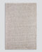Nebraska Floor Rug in Pebble, the whole rug shown flat on a plain background