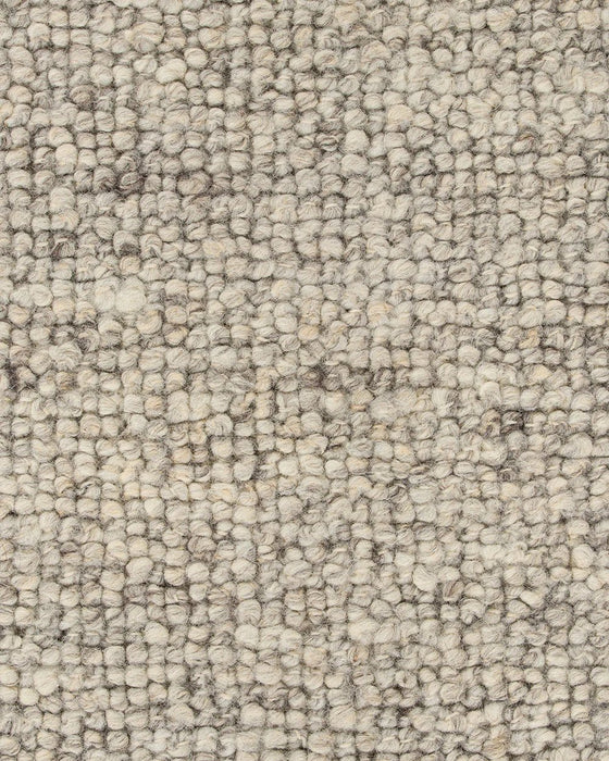 Clifton Floor Rug in Ash, close-up of the wool pile and texture