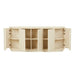 Oberon Crescent Marble Buffet - Natural Travertine - Shell