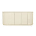 Oberon Crescent Marble Buffet - Natural Travertine - Shell