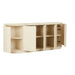 Oberon Crescent Marble Buffet - Natural Travertine - Shell