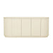 Oberon Crescent Marble Buffet - Natural Travertine - Shell