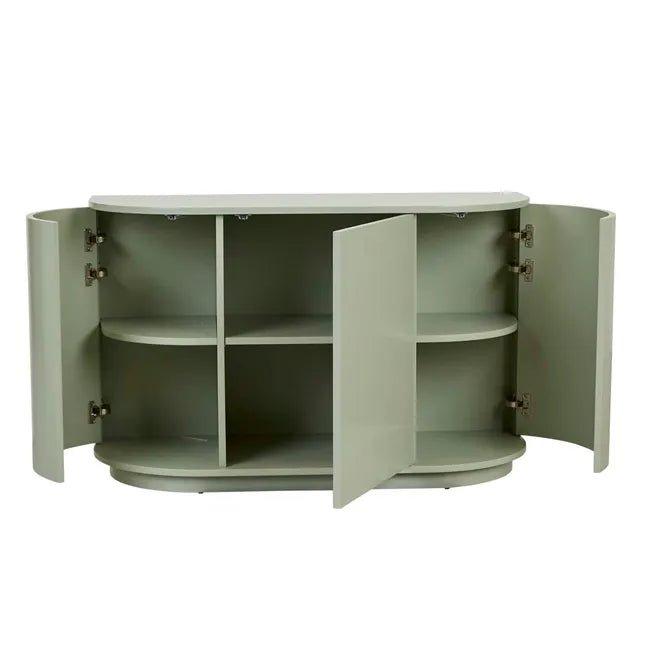 Oberon Crescent Storage Unit - Gloss Sage
