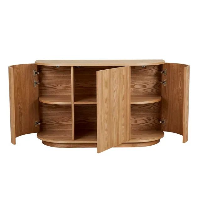 Oberon Crescent Storage Unit - Natural Ash