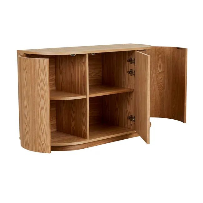 Oberon Crescent Storage Unit - Natural Ash