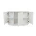 Oberon Crescent Storage Unit - White Grain Ash