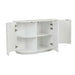 Oberon Crescent Storage Unit - White Grain Ash