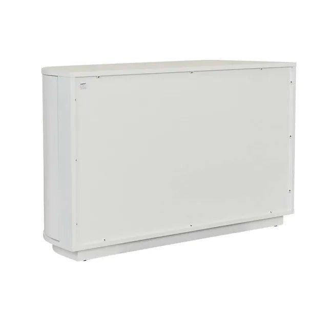 Oberon Crescent Storage Unit - White Grain Ash