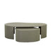 Oberon Curve Nest Coffee Table - Thyme