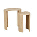Oberon Curve Set of 2 Side Table - Natural Ash