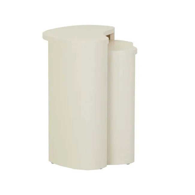 Oberon Curve Set of 2 Side Table - Shell