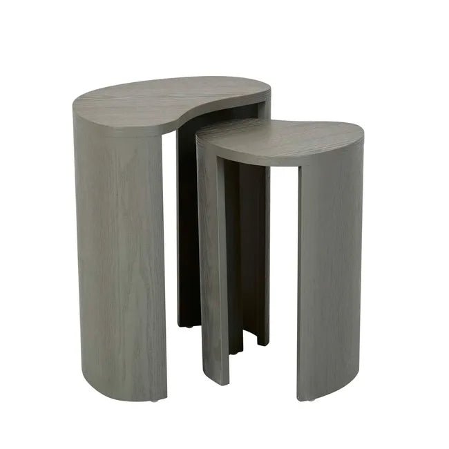 Oberon Curve Set of 2 Side Table - Thyme