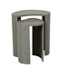 Oberon Curve Set of 2 Side Table - Thyme