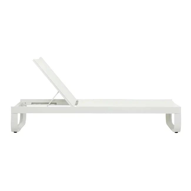 Pier Curve Sunbed - White - White