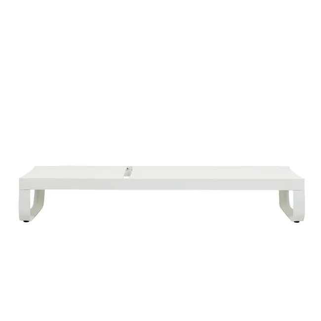 Pier Curve Sunbed - White - White