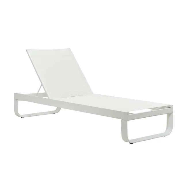 Pier Curve Sunbed - White - White