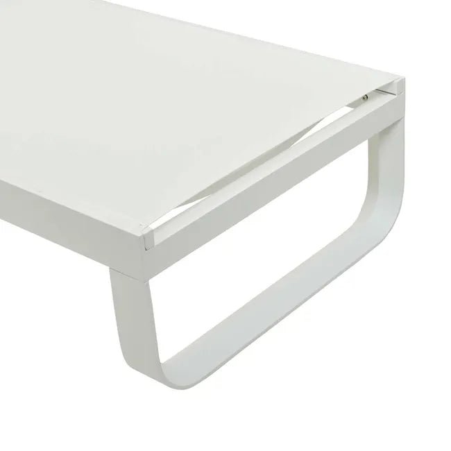 Pier Curve Sunbed - White - White