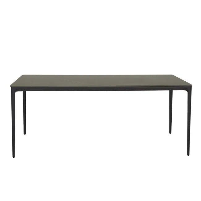 Portsea Classic Dining Tables - Grey Stone - Charcoal Aluminium
