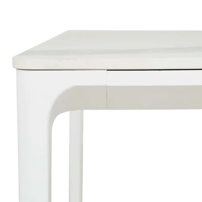 Portsea Classic Dining Tables - White Stone - White
