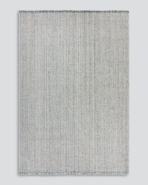 Rhodes Floor Rug in Slate, the whole rug shown flat on a plain background
