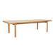 Cannes Quadra Dining Table - Crema - Natural Teak