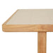 Cannes Quadra Dining Table - Crema - Natural Teak