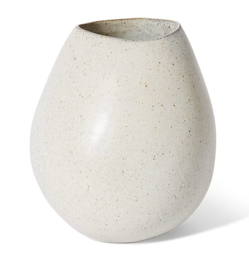 Rounded Ceramic Vase Beige