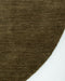 Sandringham Round Floor Rug in Moss, close-up of the curved edge and wool weave