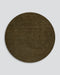 Sandringham Round Floor Rug in Moss, the whole round rug shown flat on a plain background