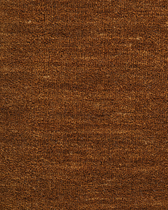 Sandringham Round Floor Rug in Pecan, close-up of the wool pile and texture
