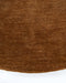 Sandringham Round Floor Rug in Pecan, close-up of the curved edge and wool weave