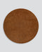 Sandringham Round Floor Rug in Pecan, the whole round rug shown flat on a plain background